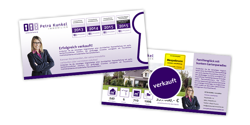 Flyer Erfolgsmeldung Maklermedien